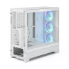 Fractal Design Pop 2 Air biały TG RGB Midi Tower PC case — ATX/Micro‑ATX/Mini‑ITX, szkło hartowane, 3x120mm wentylatory przednie