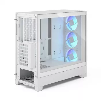 Fractal Design Pop 2 Air biały TG RGB Midi Tower PC case — ATX/Micro‑ATX/Mini‑ITX, szkło hartowane, 3x120mm wentylatory przednie