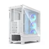 Fractal Design Pop 2 Air biały TG RGB Midi Tower PC case — ATX/Micro‑ATX/Mini‑ITX, szkło hartowane, 3x120mm wentylatory przednie