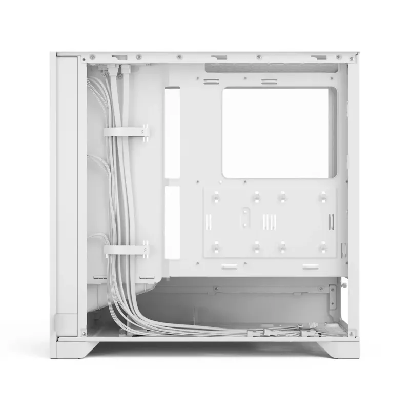 Fractal Design Pop 2 Air biały TG RGB Midi Tower PC case — ATX/Micro‑ATX/Mini‑ITX, szkło hartowane, 3x120mm wentylatory przednie