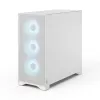 Fractal Design Pop 2 Air biały TG RGB Midi Tower PC case — ATX/Micro‑ATX/Mini‑ITX, szkło hartowane, 3x120mm wentylatory przednie
