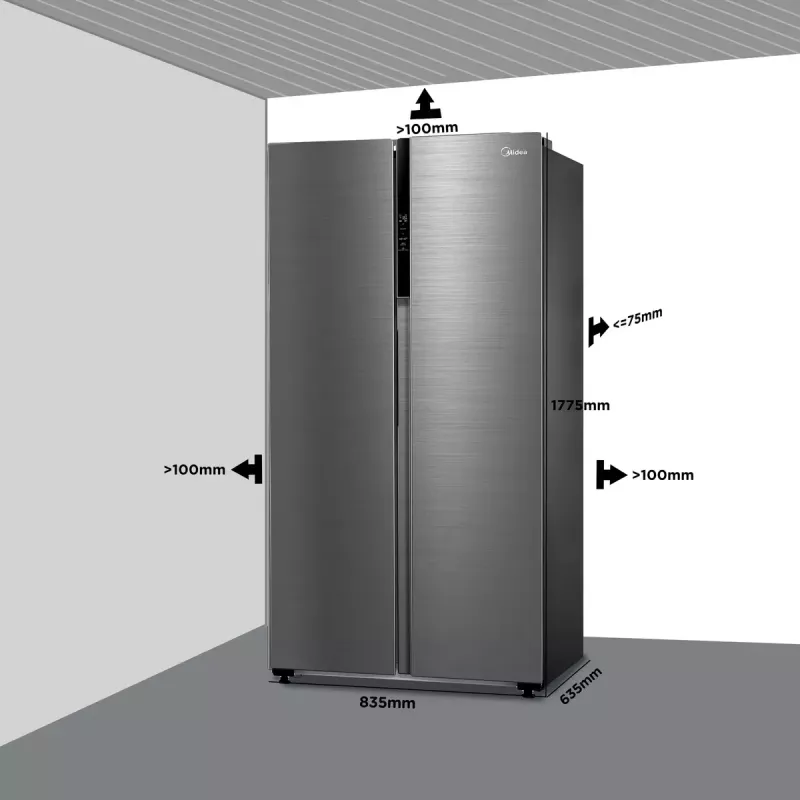 Midea MDRS619FIE46 Lodówka Side-by-Side 460 L