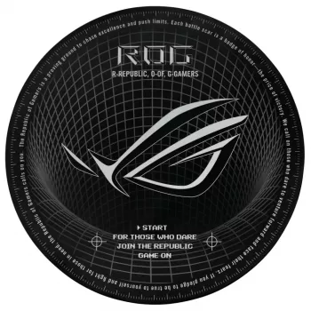 Mata podłogowa ASUS ROG Cosmic Mat II OS111, okrągła, średnica 117 cm, do fotela gamingowego lub biurowego