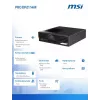 Komputer stacjonarny MSI PRO DP21 14M-243BEU — Intel Core i5-14400, Wi‑Fi, Bluetooth, czarny