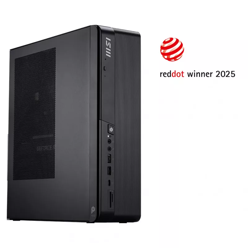 Desktop PC MSI PRO DP80 AI A2G-083XEU — Core Ultra 5 225, 16GB RAM, 512GB SSD, Intel UHD, AX211 Wi‑Fi 6E, No OS, Czarny