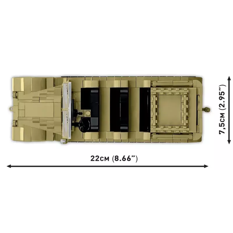 Zestaw konstrukcyjny Cobi Blocks Sd.Kfz.8 holujący 8.8 cm Flak 36, 975 elementów