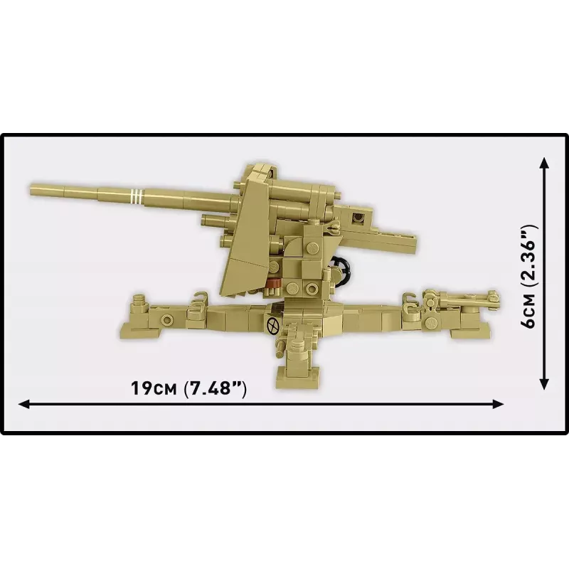 Zestaw konstrukcyjny Cobi Blocks Sd.Kfz.8 holujący 8.8 cm Flak 36, 975 elementów