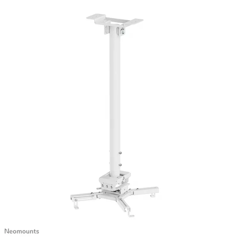 Neomounts CL25-550WH1 uchwyt sufitowy do projektora - wys. 74,5-114,5 cm - łatwy montaż - pełny zakres ruchu