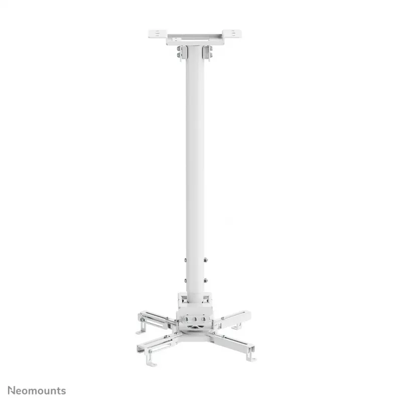 Neomounts CL25-550WH1 uchwyt sufitowy do projektora - wys. 74,5-114,5 cm - łatwy montaż - pełny zakres ruchu