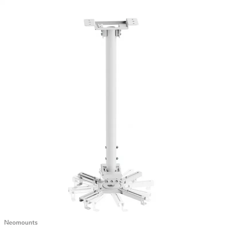 Neomounts CL25-550WH1 uchwyt sufitowy do projektora - wys. 74,5-114,5 cm - łatwy montaż - pełny zakres ruchu