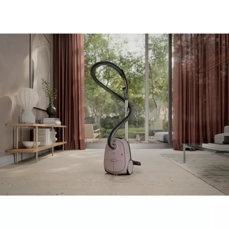 Odkurzacz cylindryczny Electrolux EB61CWPTD — 850 W, worek na kurz 3,5 l, czyszczenie na sucho, różowy