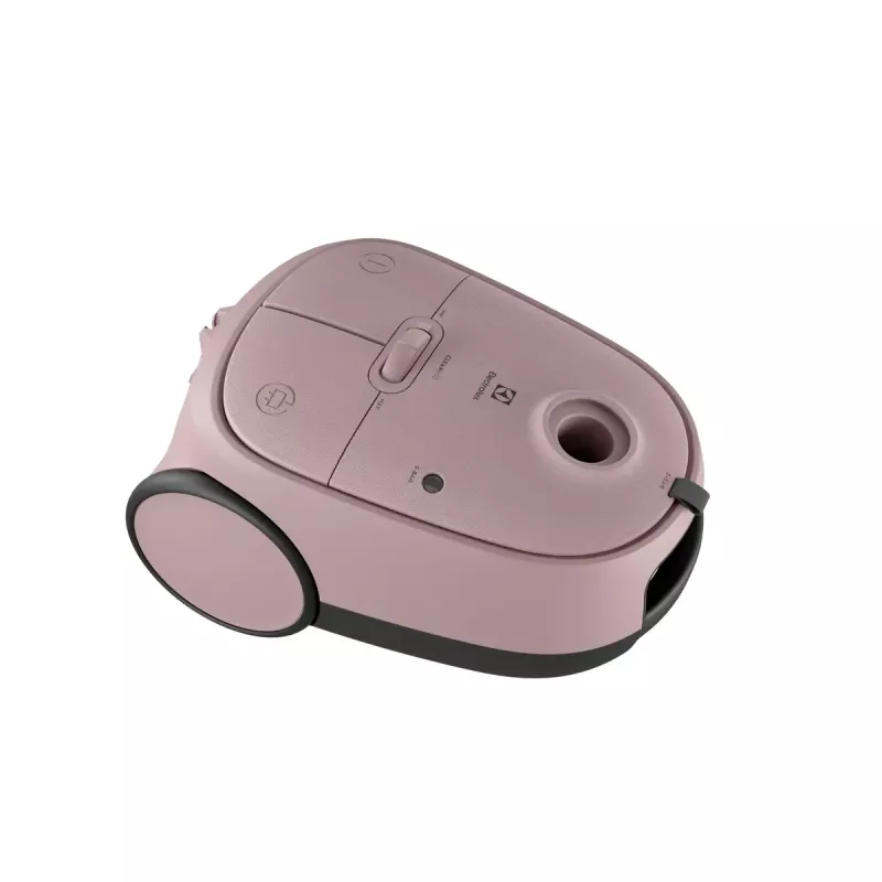 Odkurzacz cylindryczny Electrolux EB61CWPTD — 850 W, worek na kurz 3,5 l, czyszczenie na sucho, różowy