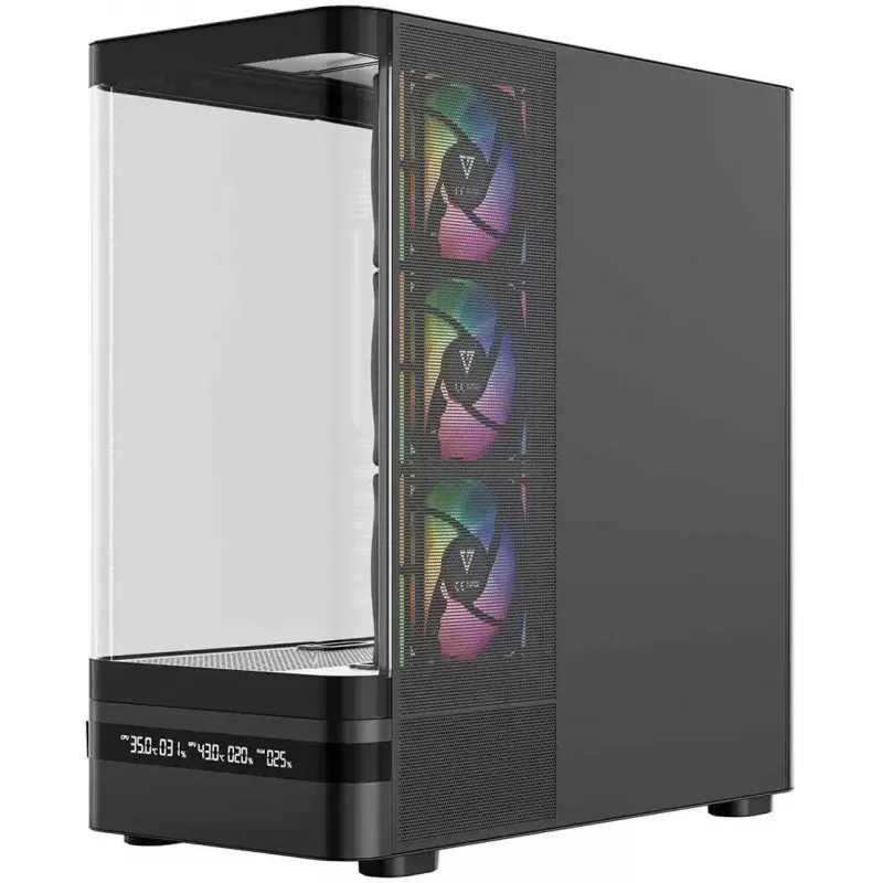 Obudowa komputerowa MODECOM VOLCANO AQ200 ARGB MIDI czarna