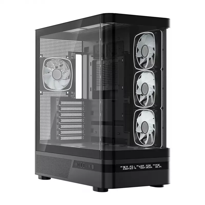 Obudowa komputerowa MODECOM VOLCANO AQ200 ARGB MIDI czarna