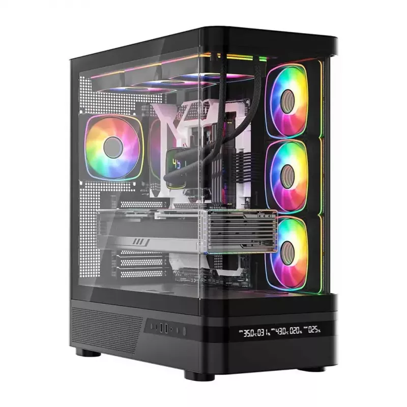 Obudowa komputerowa MODECOM VOLCANO AQ200 ARGB MIDI czarna