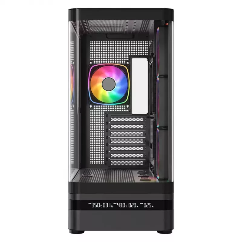 Obudowa komputerowa MODECOM VOLCANO AQ200 ARGB MIDI czarna
