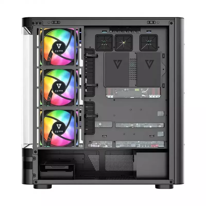 Obudowa komputerowa MODECOM VOLCANO AQ200 ARGB MIDI czarna