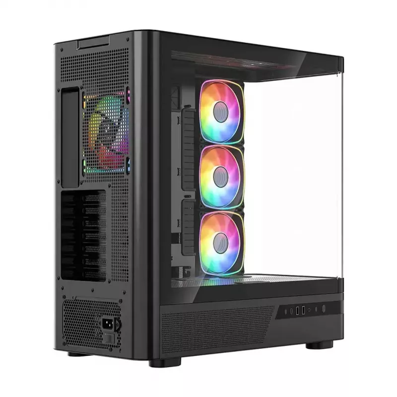 Obudowa komputerowa MODECOM VOLCANO AQ200 ARGB MIDI czarna