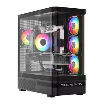 Obudowa komputerowa MODECOM VOLCANO AQ200 ARGB MIDI czarna