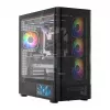 Obudowa komputerowa MODECOM VOLCANO AQ400 ARGB MIDI Czarna — MODECOM MC-A-AQ400-4FA-B