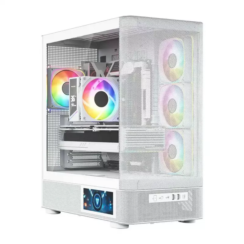 MODECOM VOLCANO AQ400 ARGB MIDI obudowa komputerowa typu tower, biała
