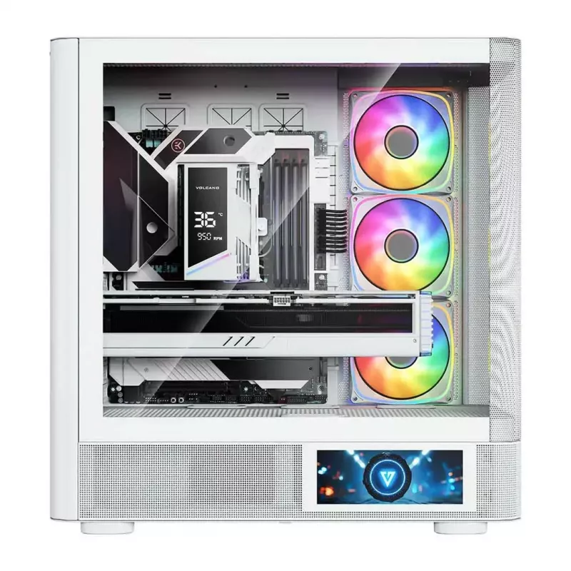 MODECOM VOLCANO AQ400 ARGB MIDI obudowa komputerowa typu tower, biała