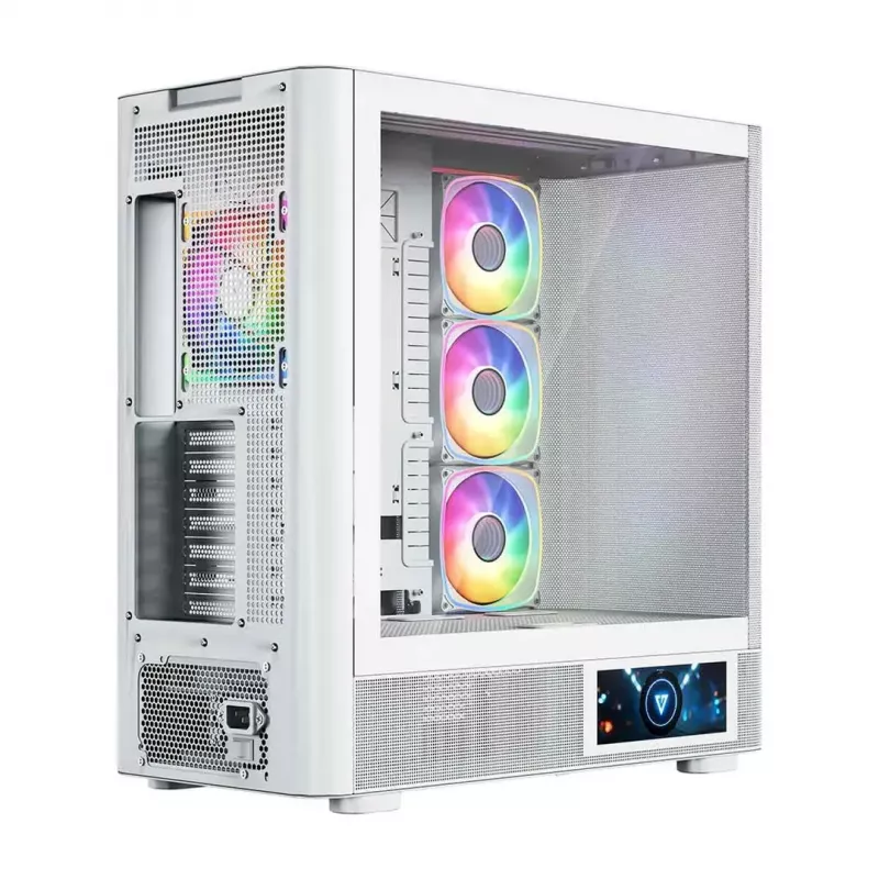 MODECOM VOLCANO AQ400 ARGB MIDI obudowa komputerowa typu tower, biała