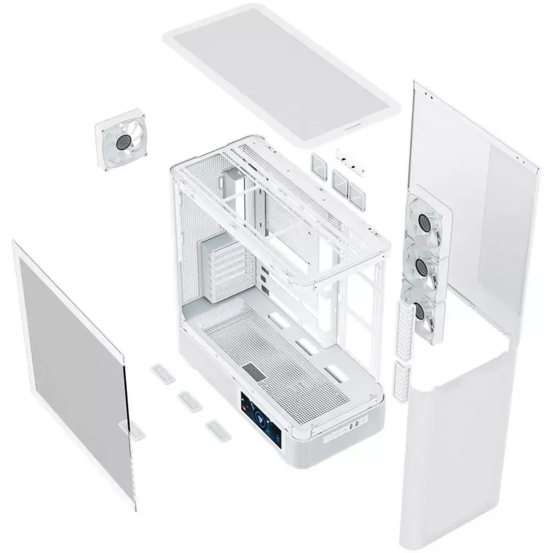 MODECOM VOLCANO AQ400 ARGB MIDI obudowa komputerowa typu tower, biała