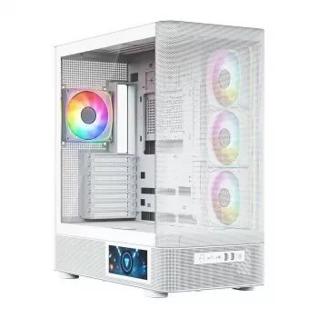 MODECOM VOLCANO AQ400 ARGB MIDI obudowa komputerowa typu tower, biała