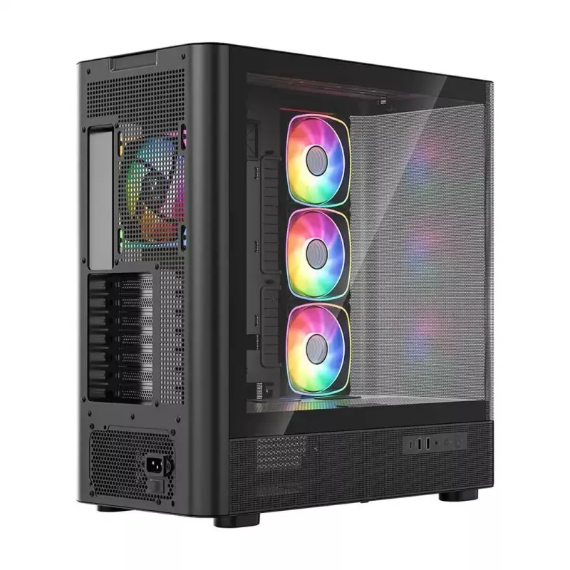 Obudowa komputerowa MODECOM VOLCANO AQ500 ARGB MIDI czarna