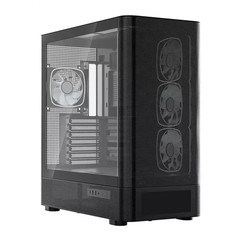 Obudowa komputerowa MODECOM VOLCANO AQ500 ARGB MIDI czarna