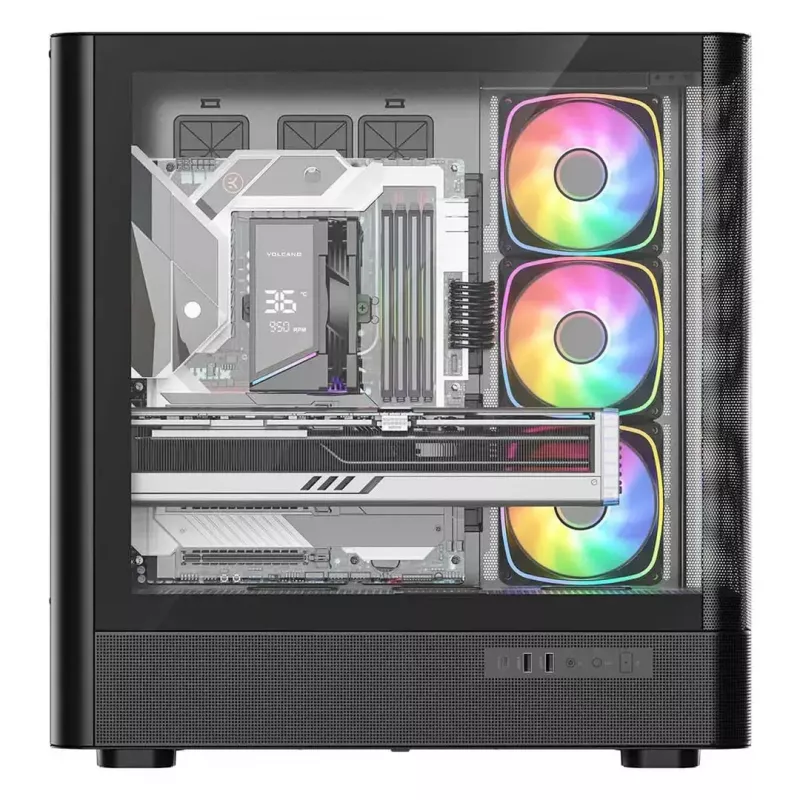 Obudowa komputerowa MODECOM VOLCANO AQ500 ARGB MIDI czarna