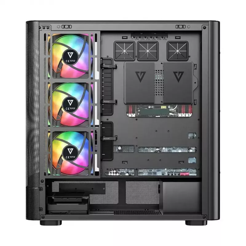 Obudowa komputerowa MODECOM VOLCANO AQ500 ARGB MIDI czarna