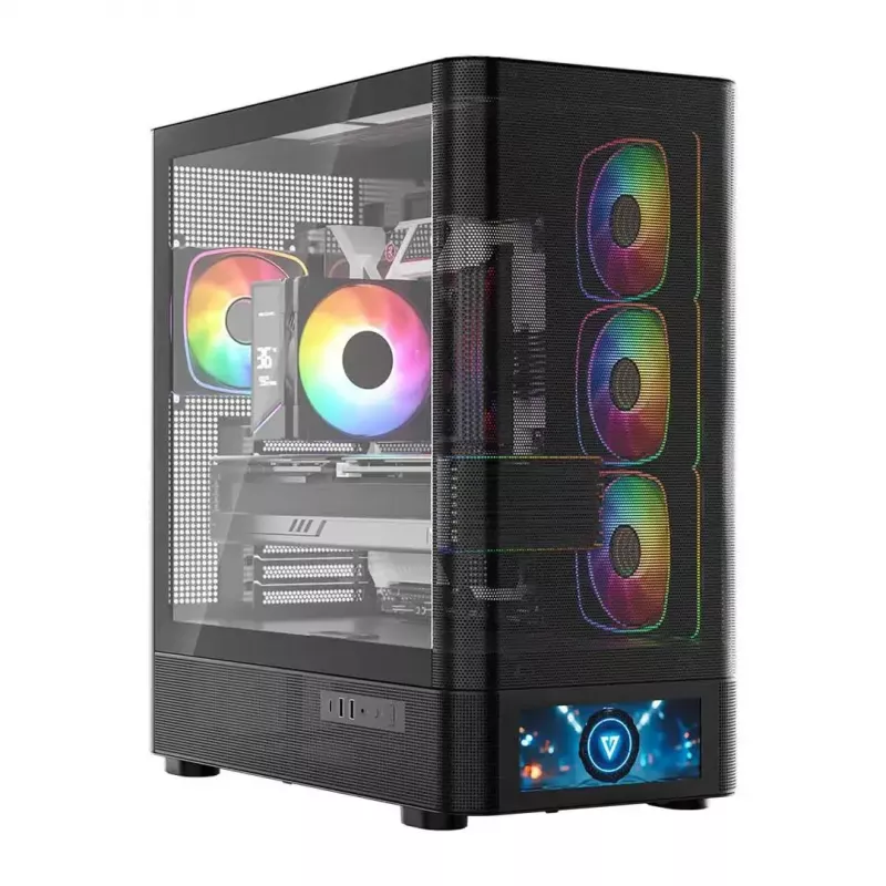 Obudowa komputerowa MODECOM VOLCANO AQ500 ARGB MIDI czarna