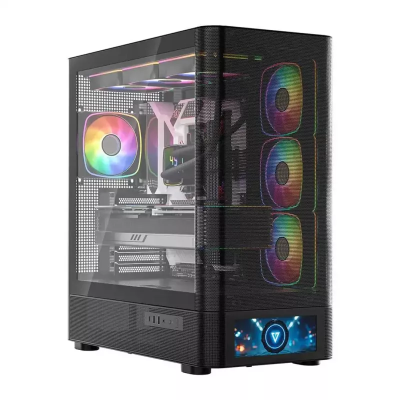Obudowa komputerowa MODECOM VOLCANO AQ500 ARGB MIDI czarna