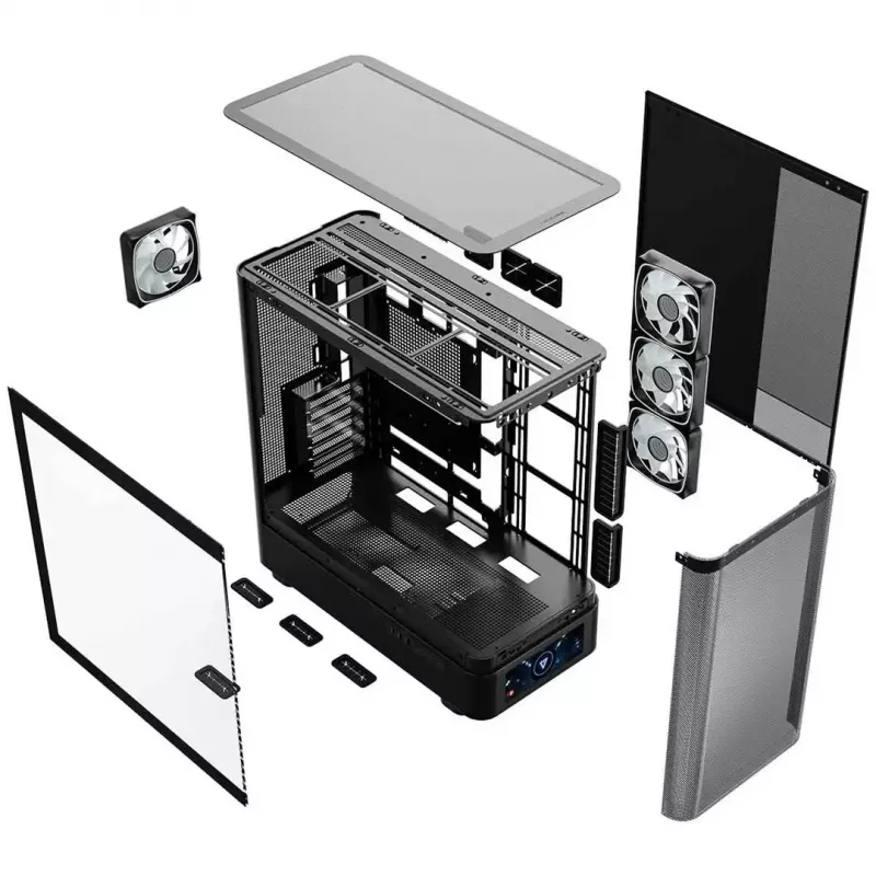 Obudowa komputerowa MODECOM VOLCANO AQ500 ARGB MIDI czarna