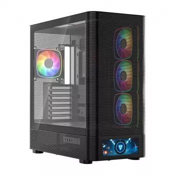 Obudowa komputerowa MODECOM VOLCANO AQ500 ARGB MIDI czarna