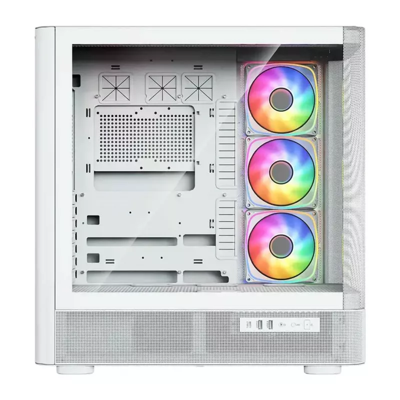 Obudowa komputerowa MODECOM VOLCANO AQ500 ARGB MIDI biała