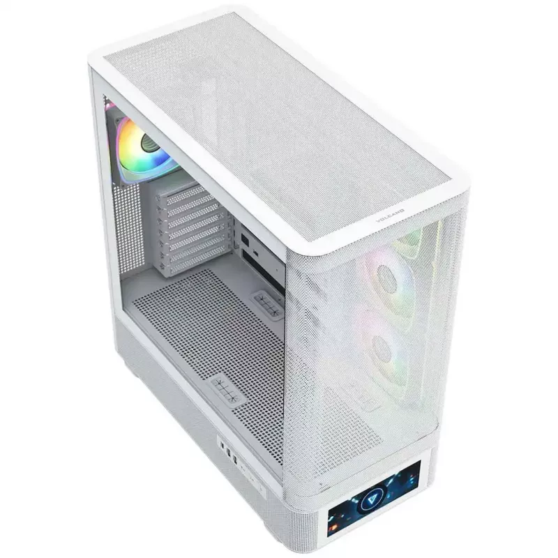 Obudowa komputerowa MODECOM VOLCANO AQ500 ARGB MIDI biała