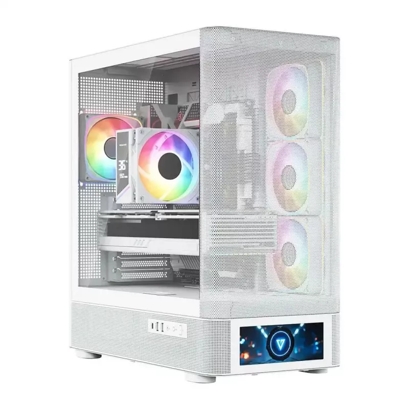 Obudowa komputerowa MODECOM VOLCANO AQ500 ARGB MIDI biała
