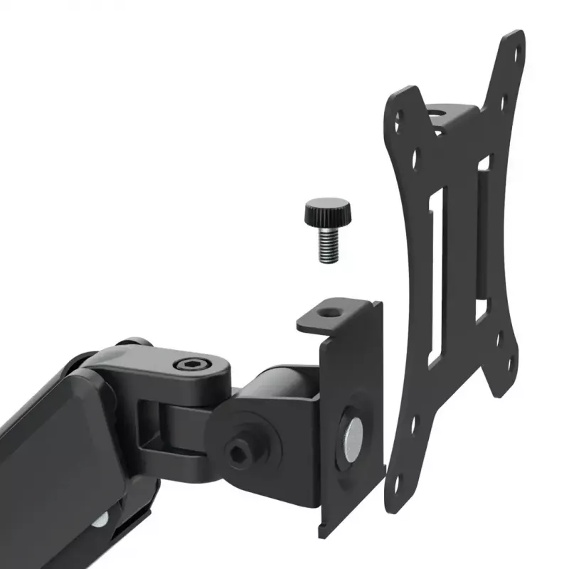 Uchwyt do monitora MACLEAN MC-137 — sprężynowy, na 3 monitory 17–27 cali, 2–8 kg każdy, czarny