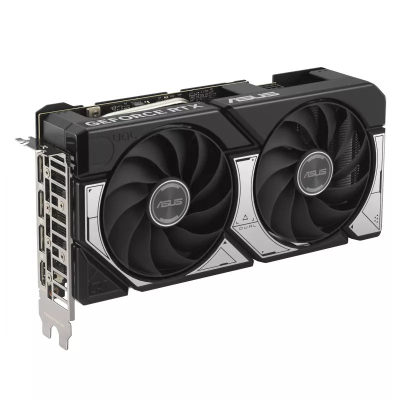 Karta graficzna ASUS GeForce RTX 5060 Ti Dual — 8 GB GDDR7, 128-bit, PCIe 5.0, chłodzenie aktywne (2 wentylatory), maks. 7680×4320