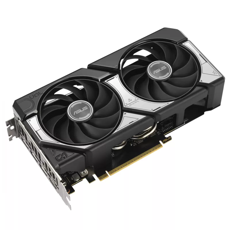 Karta graficzna ASUS GeForce RTX 5060 Ti Dual — 8 GB GDDR7, 128-bit, PCIe 5.0, chłodzenie aktywne (2 wentylatory), maks. 7680×4320