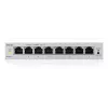 Zarządzalny przełącznik Gigabit Ethernet L2 Zyxel GS1200-8V3 — 8x RJ-45 10/100/1000, 16 Gbit/s, MAC 4000, desktop, szary