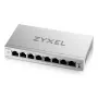 Zarządzalny przełącznik Gigabit Ethernet L2 Zyxel GS1200-8V3 — 8x RJ-45 10/100/1000, 16 Gbit/s, MAC 4000, desktop, szary