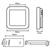Bezprzewodowa stacja pogodowa GreenBlue GB169 — temperatura i wilgotność wewnątrz/na zewnątrz, zegar, alarm, zasięg do 60 m, wybór °C/°F