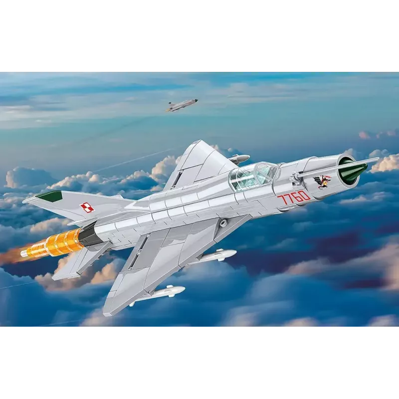 Klocki konstrukcyjne Cobi Mig-21 MF 381 klocków zestaw — model zabawki do złożenia