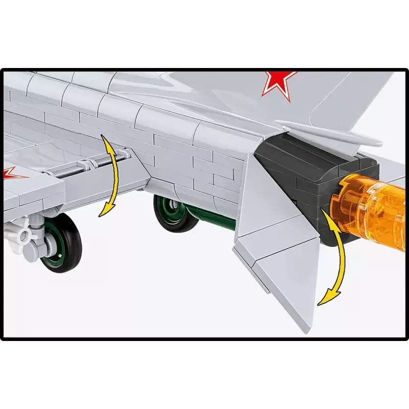 Klocki konstrukcyjne Cobi Mig-21 MF 381 klocków zestaw — model zabawki do złożenia