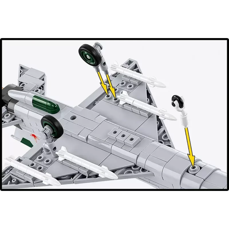 Klocki konstrukcyjne Cobi Mig-21 MF 381 klocków zestaw — model zabawki do złożenia