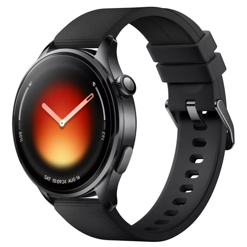 Smartwatch Xiaomi Watch 5 — AMOLED 1.54 cala 480x480, Bluetooth 5.4, Wodoodporny, Czujnik tętna, Czarny
